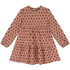 Girls Pink Heart Dress & Bag Set, 3, hi-res